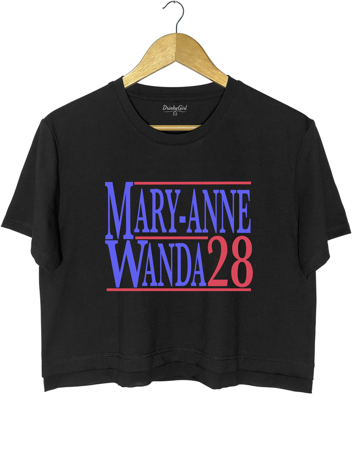 Mary Anne And Wanda for President The Chicks Best Friends Crop Top