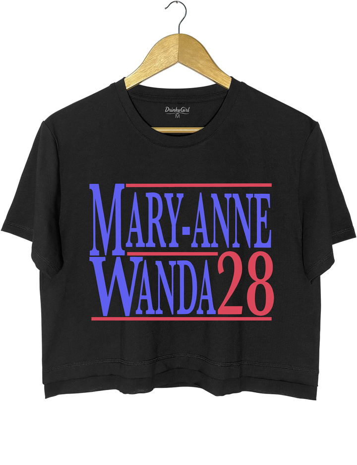 Mary Anne And Wanda for President The Chicks Best Friends Crop Top