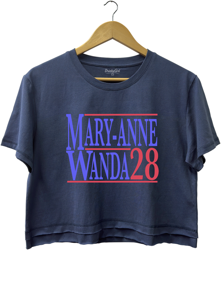 Mary Anne And Wanda for President The Chicks Best Friends Crop Top
