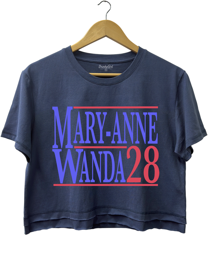 Mary Anne And Wanda for President The Chicks Best Friends Crop Top