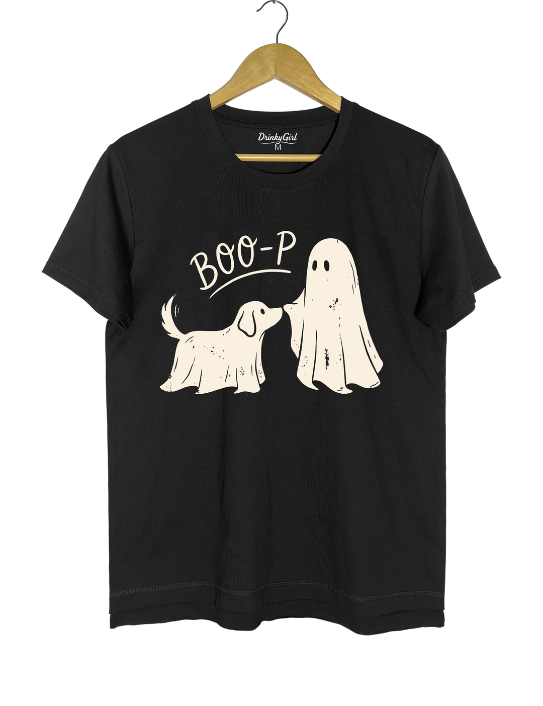 Boo-p Ghost Dog Funny Halloween Tee