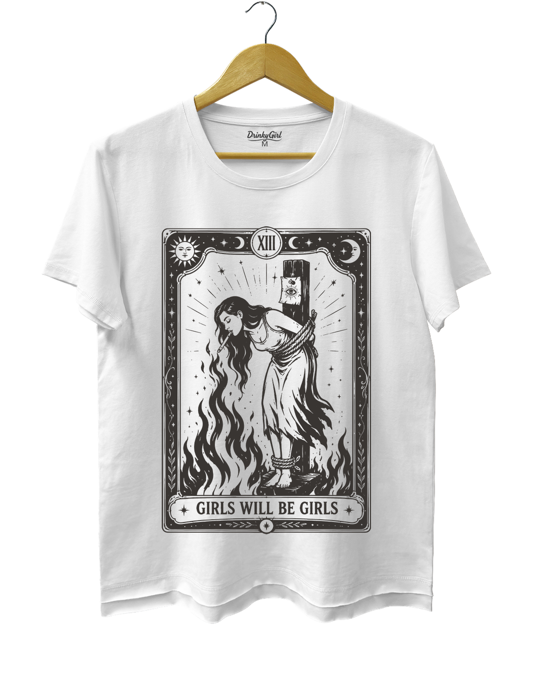 Girls Will Be Girls Witch With Sigarete Tee