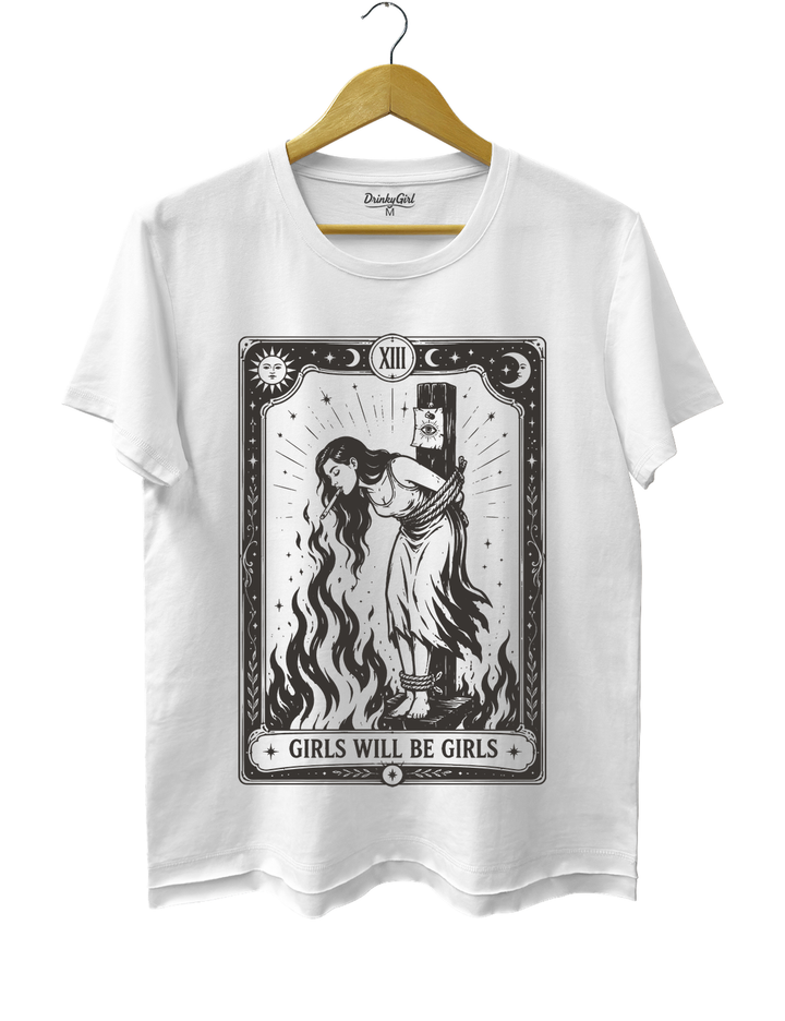 Girls Will Be Girls Witch With Sigarete Tee