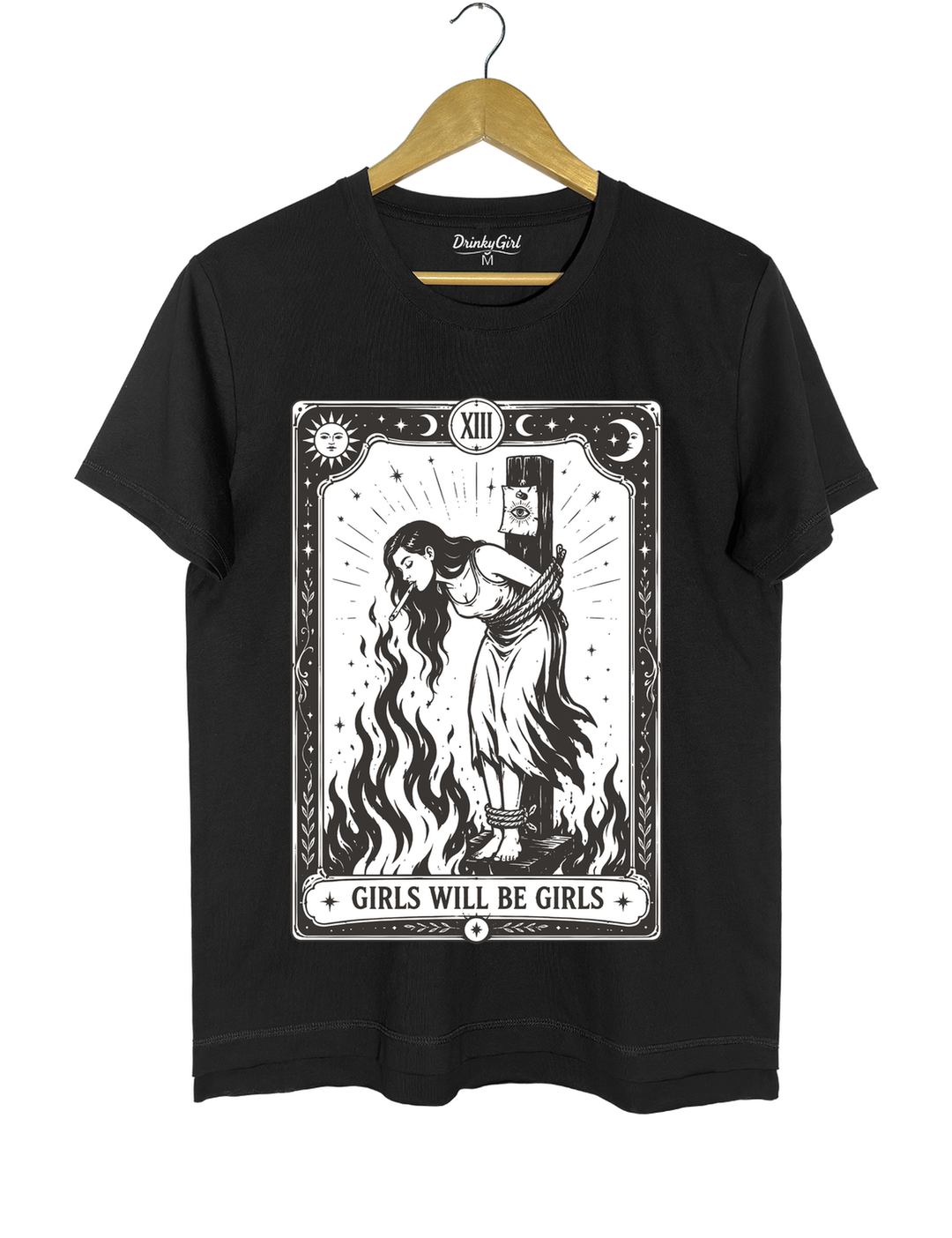 Girls Will Be Girls Witch With Sigarete Tee