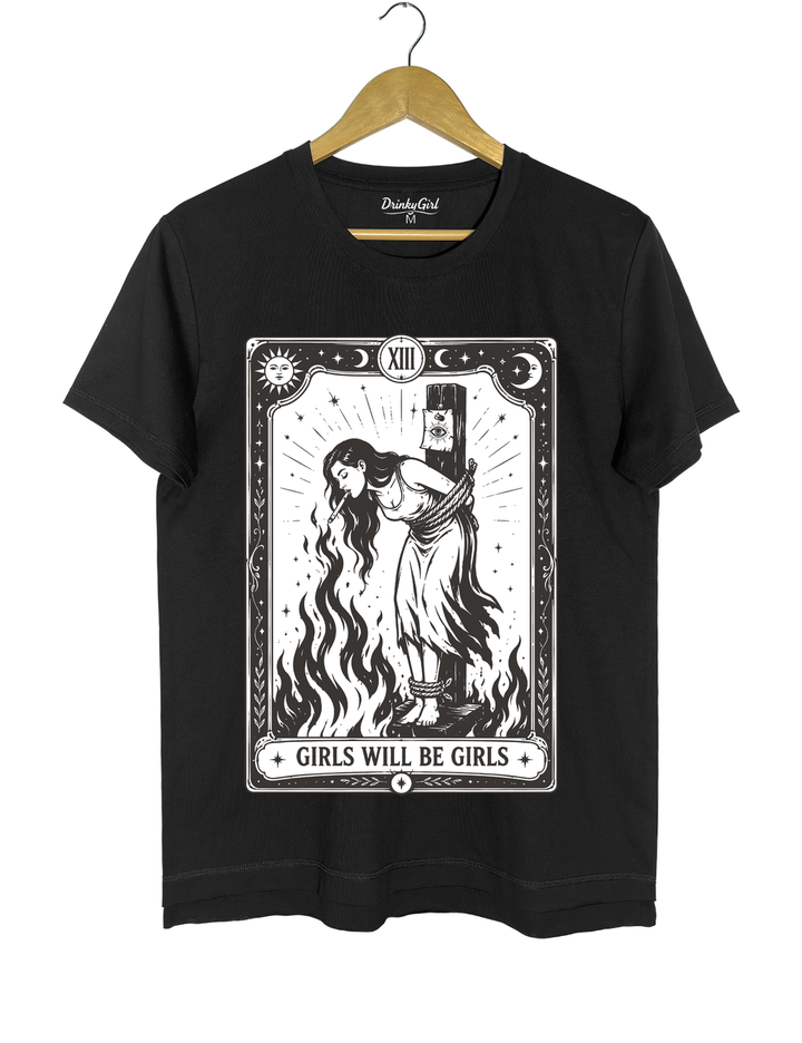 Girls Will Be Girls Witch With Sigarete Tee