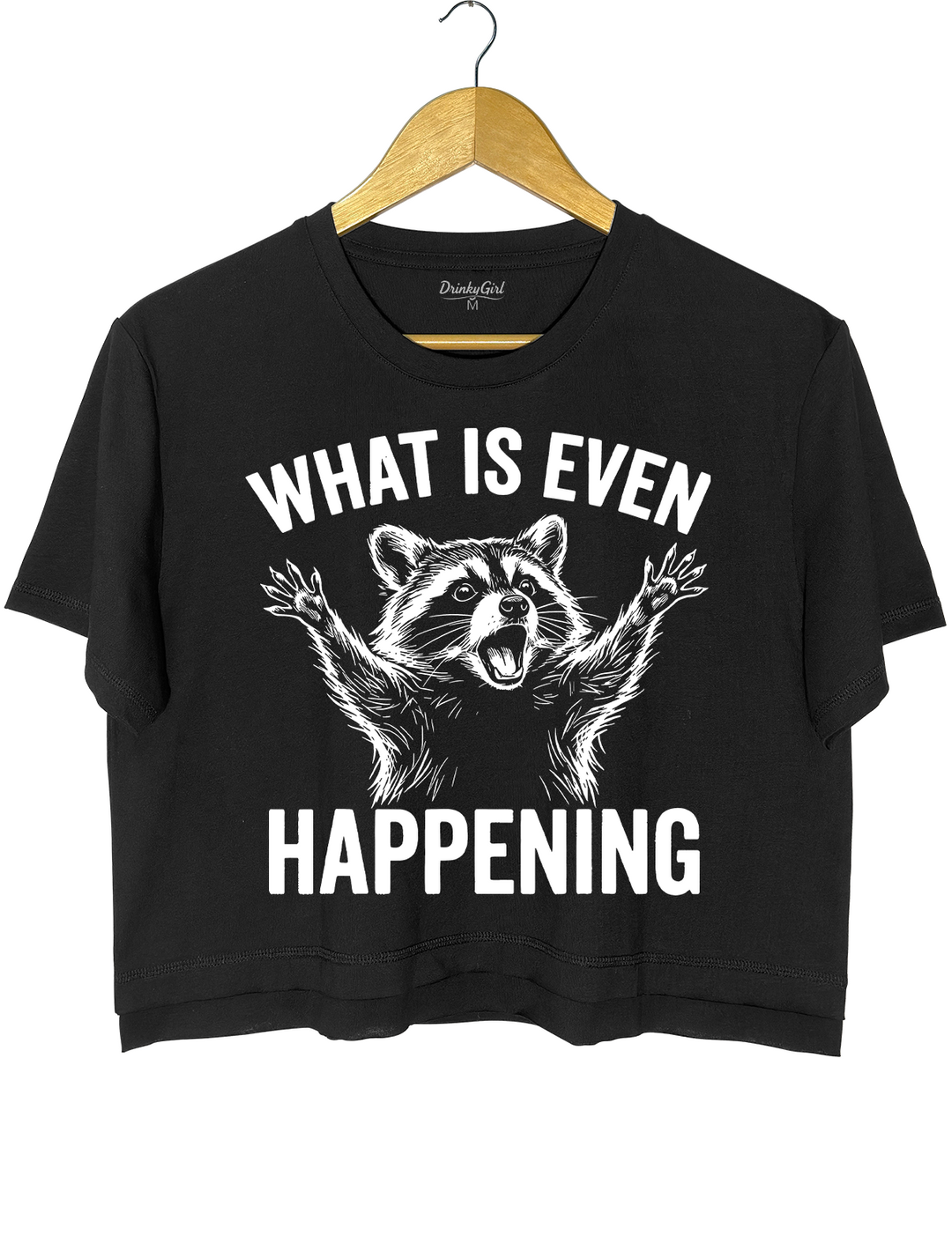 What Is Even Happening Raccoon Crop Top