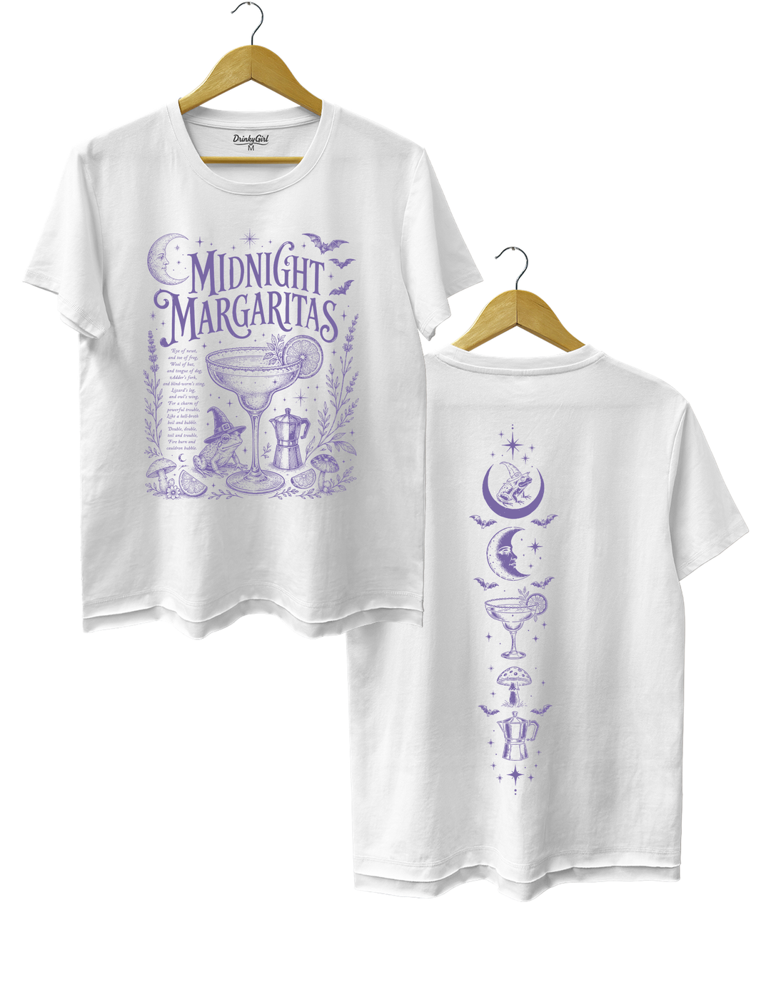 Midnight Margaritas Witchy Halloween Tee