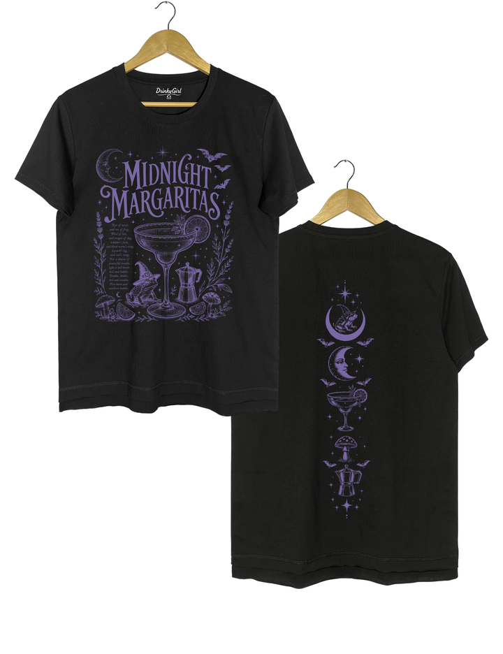 Midnight Margaritas Witchy Halloween Tee