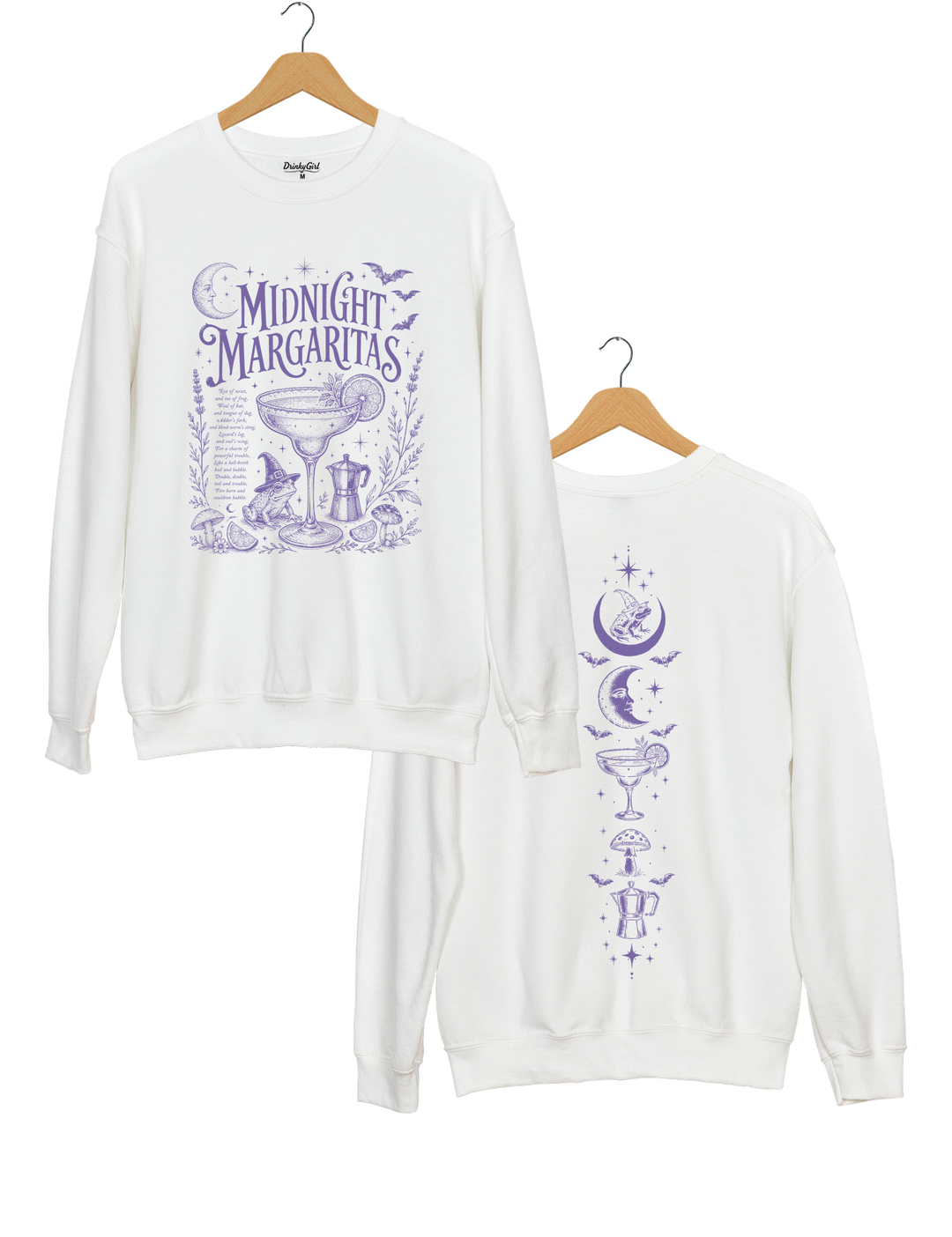 Midnight Margaritas Witchy Halloween Sweatshirt