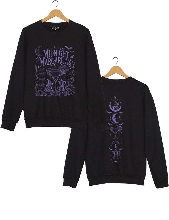 Midnight Margaritas Witchy Halloween Sweatshirt