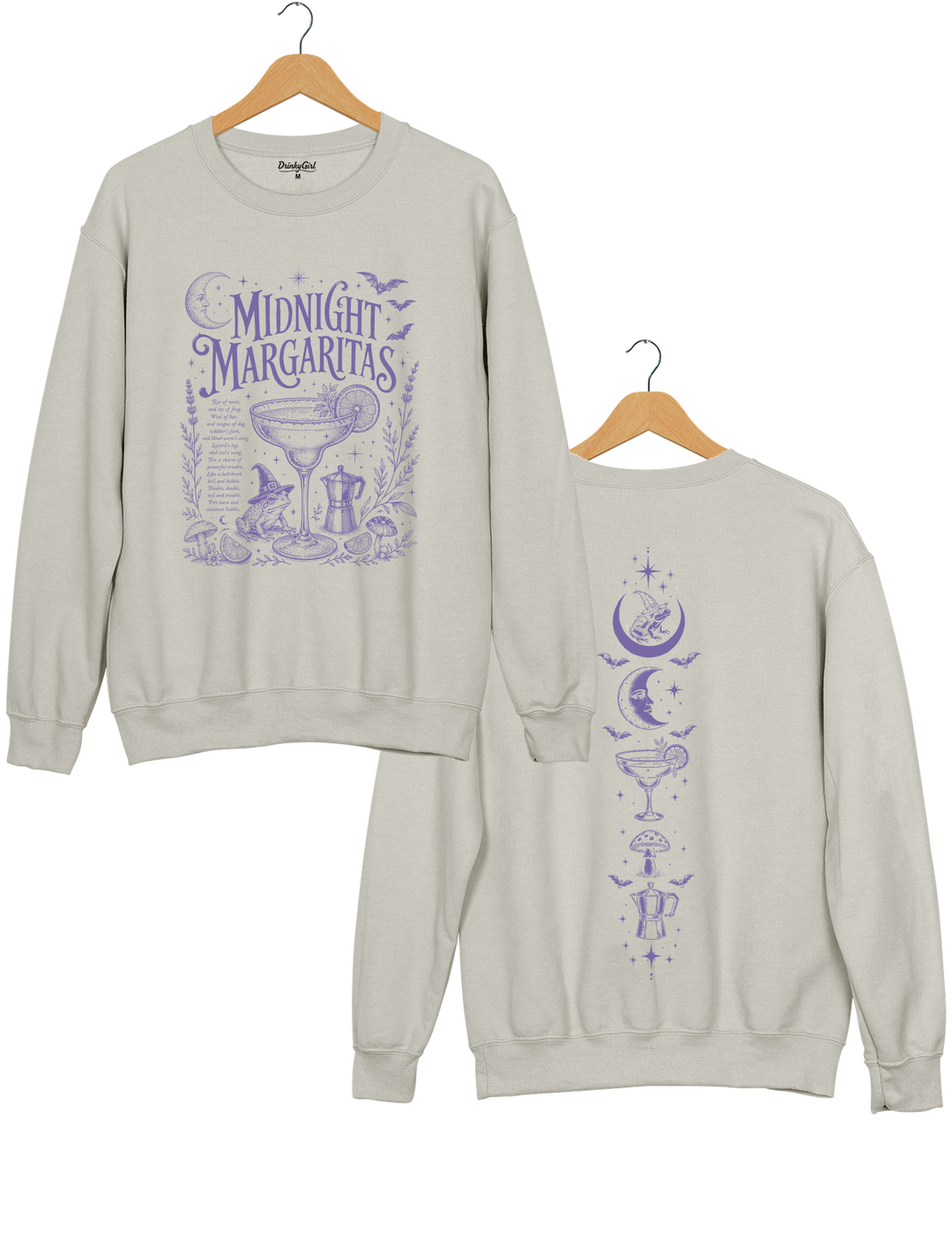 Midnight Margaritas Witchy Halloween Sweatshirt