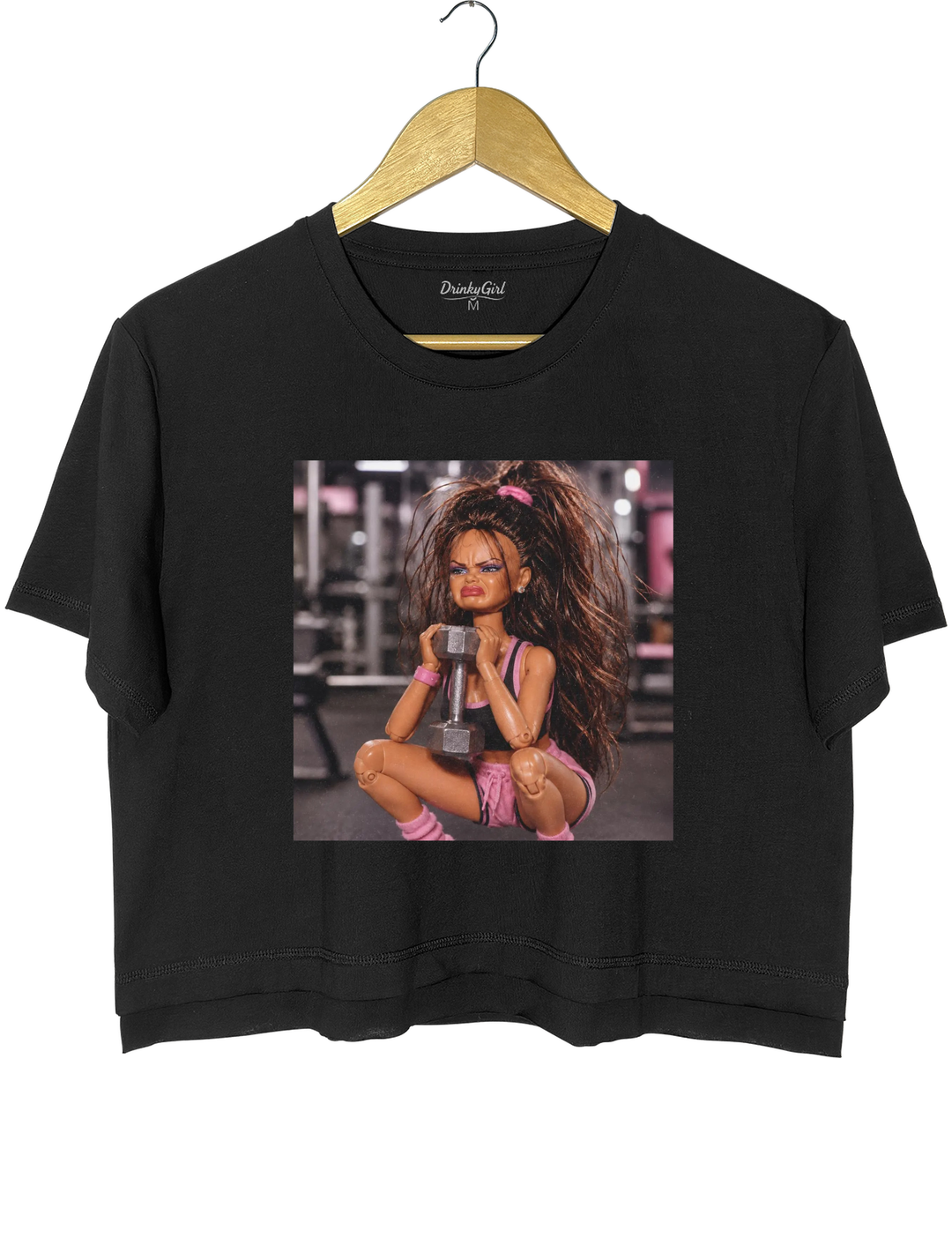 Fitness Doll Face Meme Crop Top