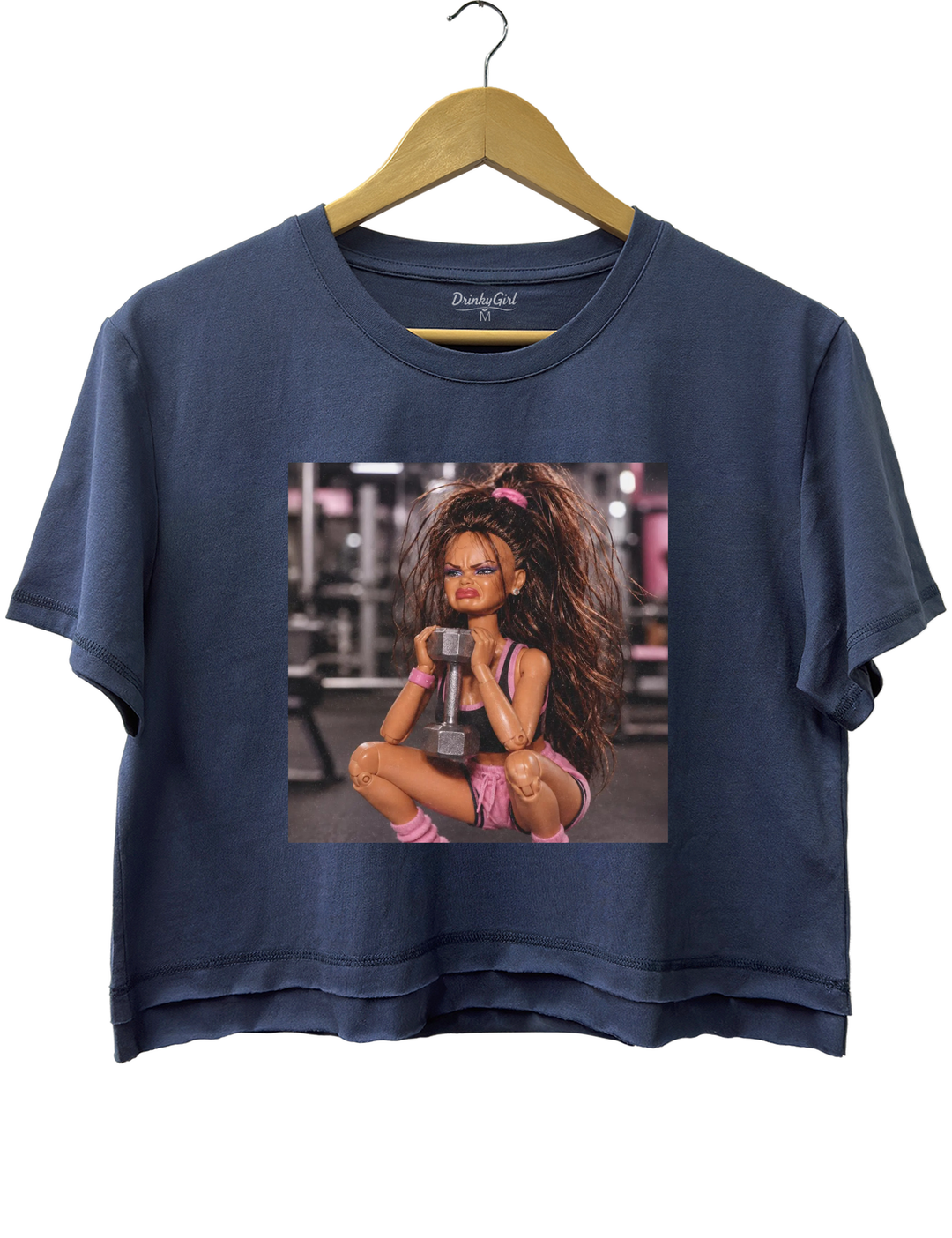 Fitness Doll Face Meme Crop Top