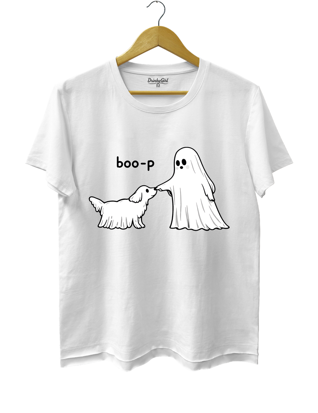 Cute Ghost Dog Boo-P Halloween Tee