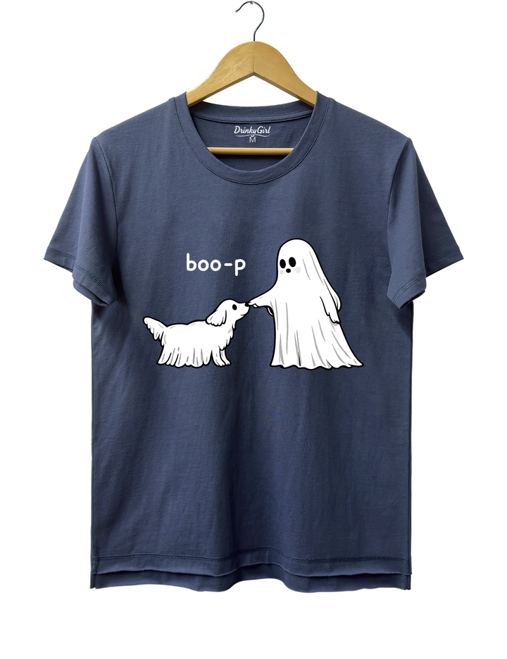 Cute Ghost Dog Boo-P Halloween Tee