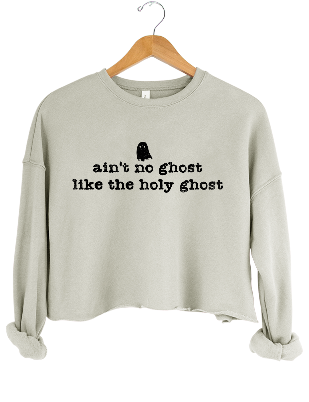 The Holy Ghost I Know Is The Holy Ghost Crop Sweatshirt