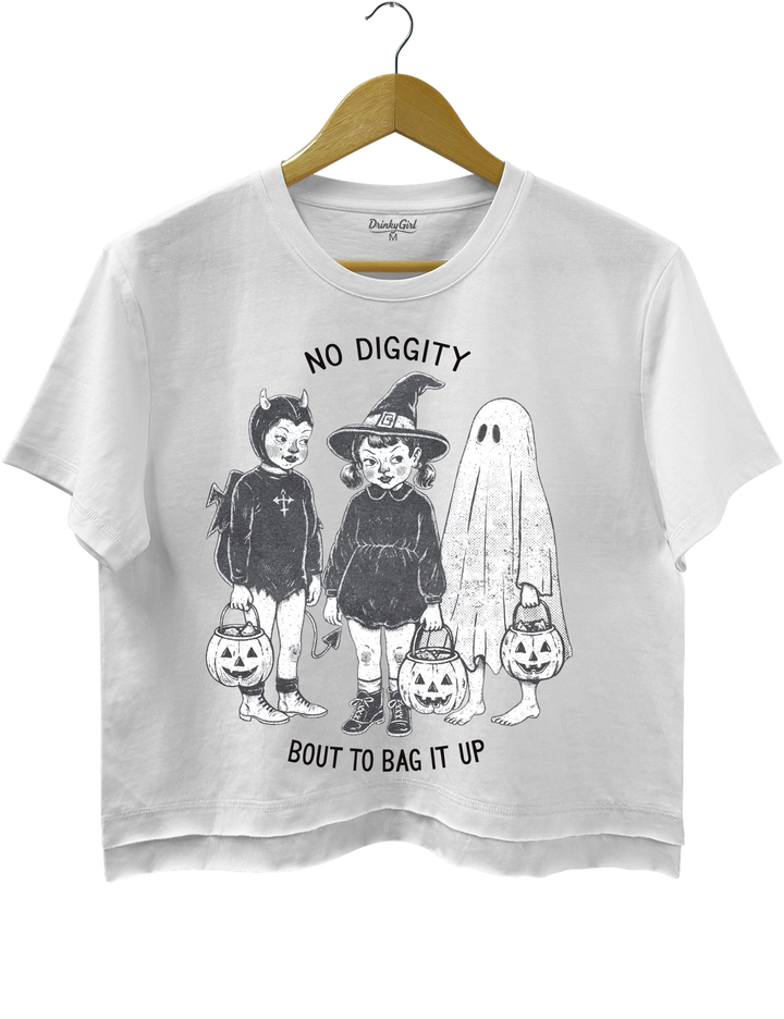 No Diggity Bout To Bag It Up Crop Top