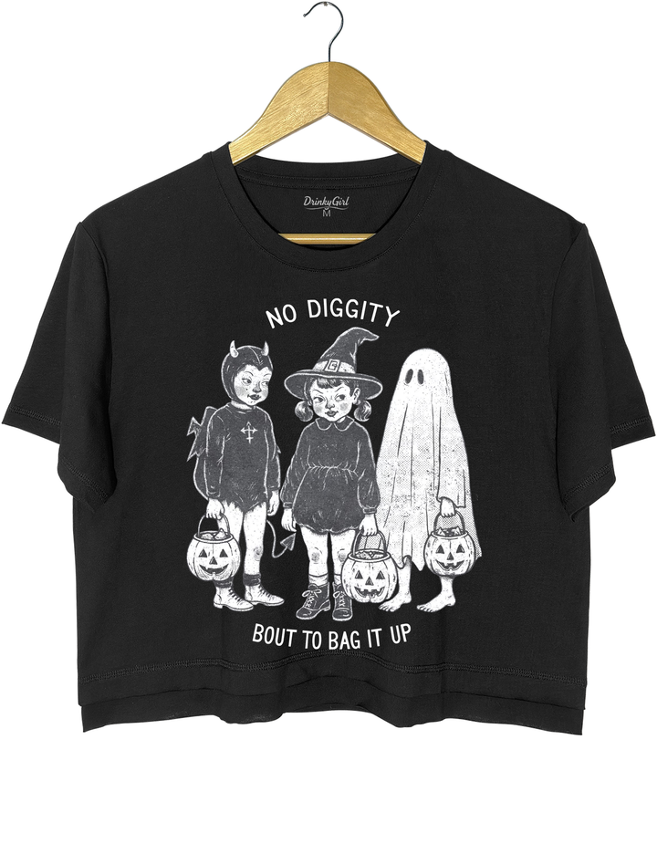 No Diggity Bout To Bag It Up Crop Top