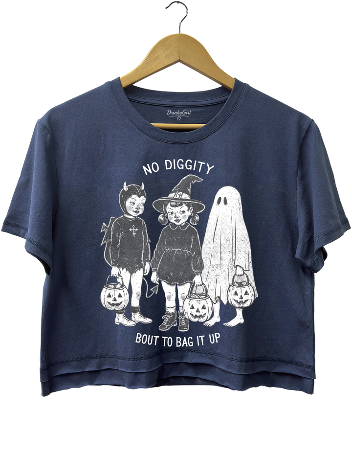 No Diggity Bout To Bag It Up Crop Top