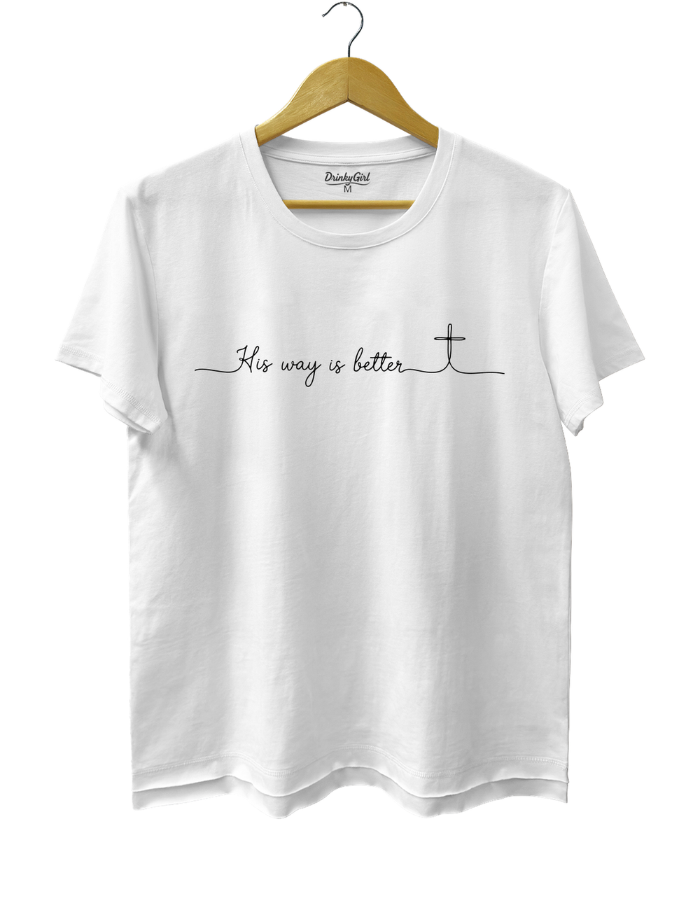 His Way Is Better Christian Tee - White