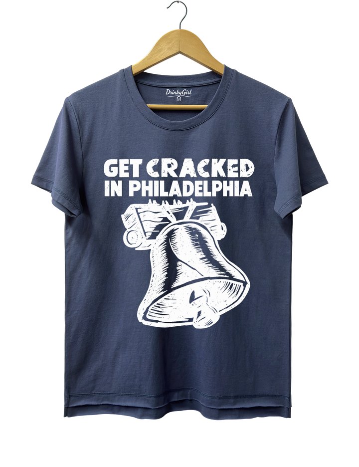 Get Cracked in Philadelphia Tee - Navy Blue