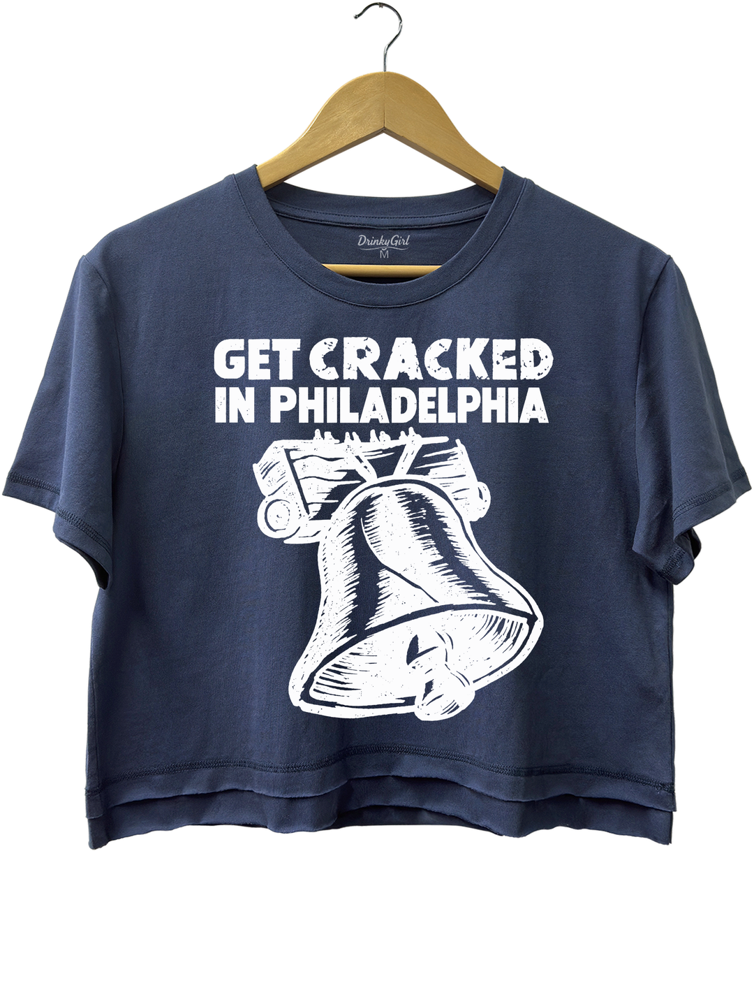 Get Cracked in Philadelphia Crop Top - Navy Blue