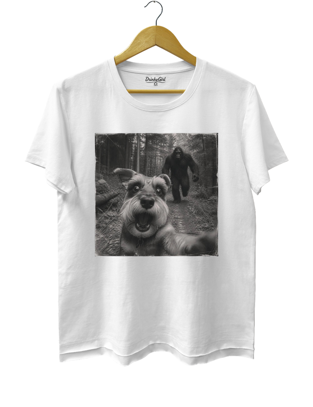 Bigfoot Schnauzer Tee - White