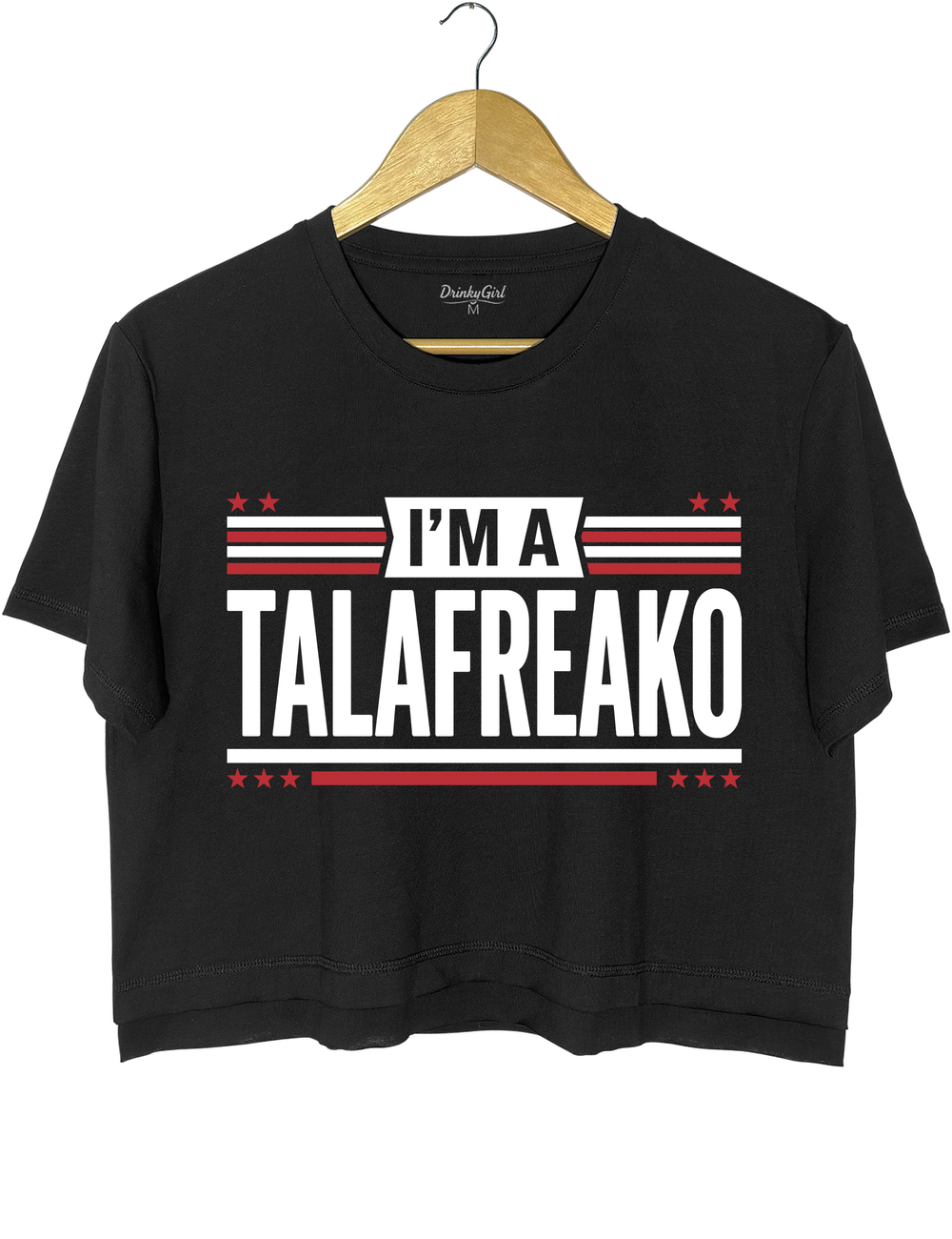 I'm A Talafreako Flip the Tables Crop Top - Black