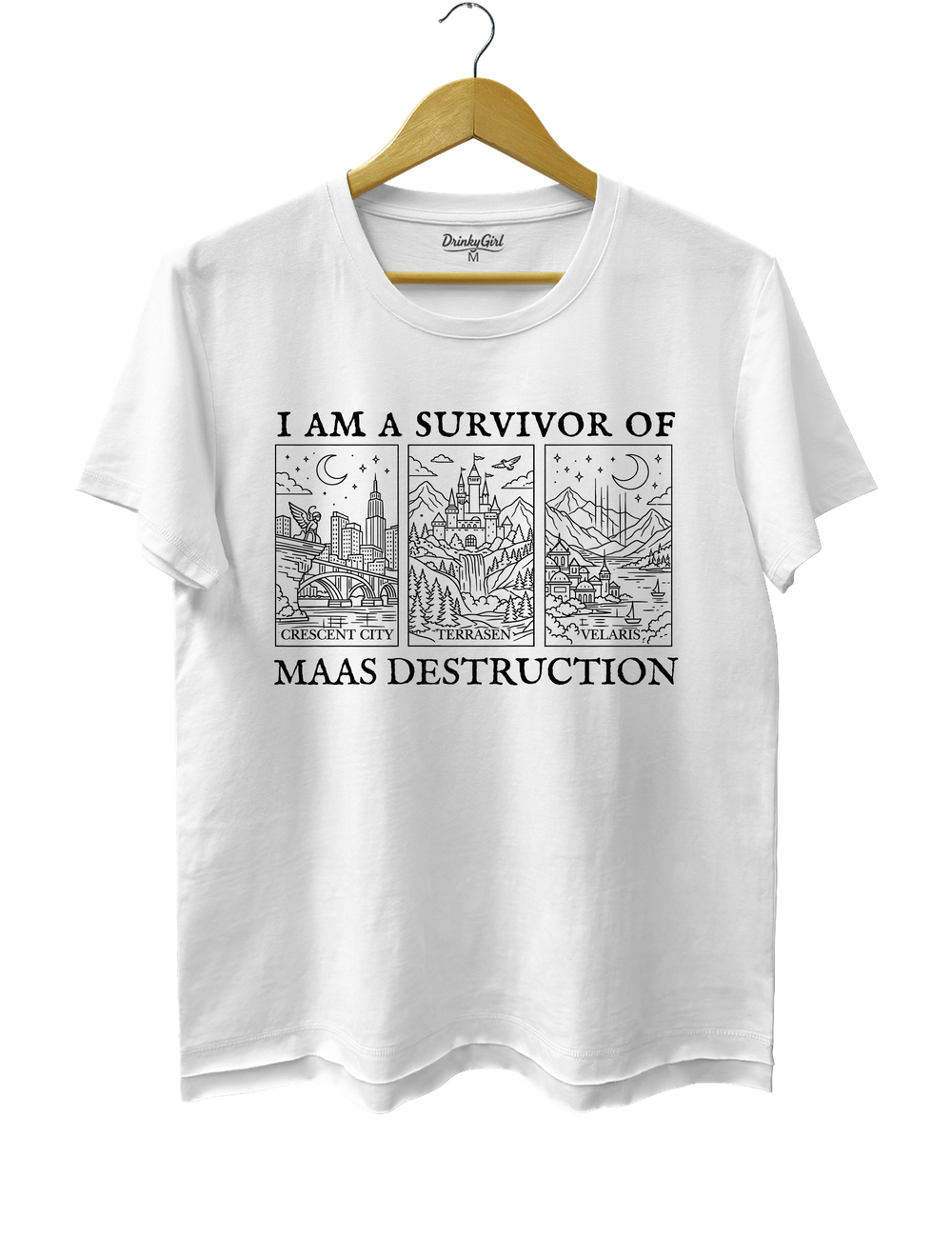 I Am A Survivor Of Maas Destruction Tee - White