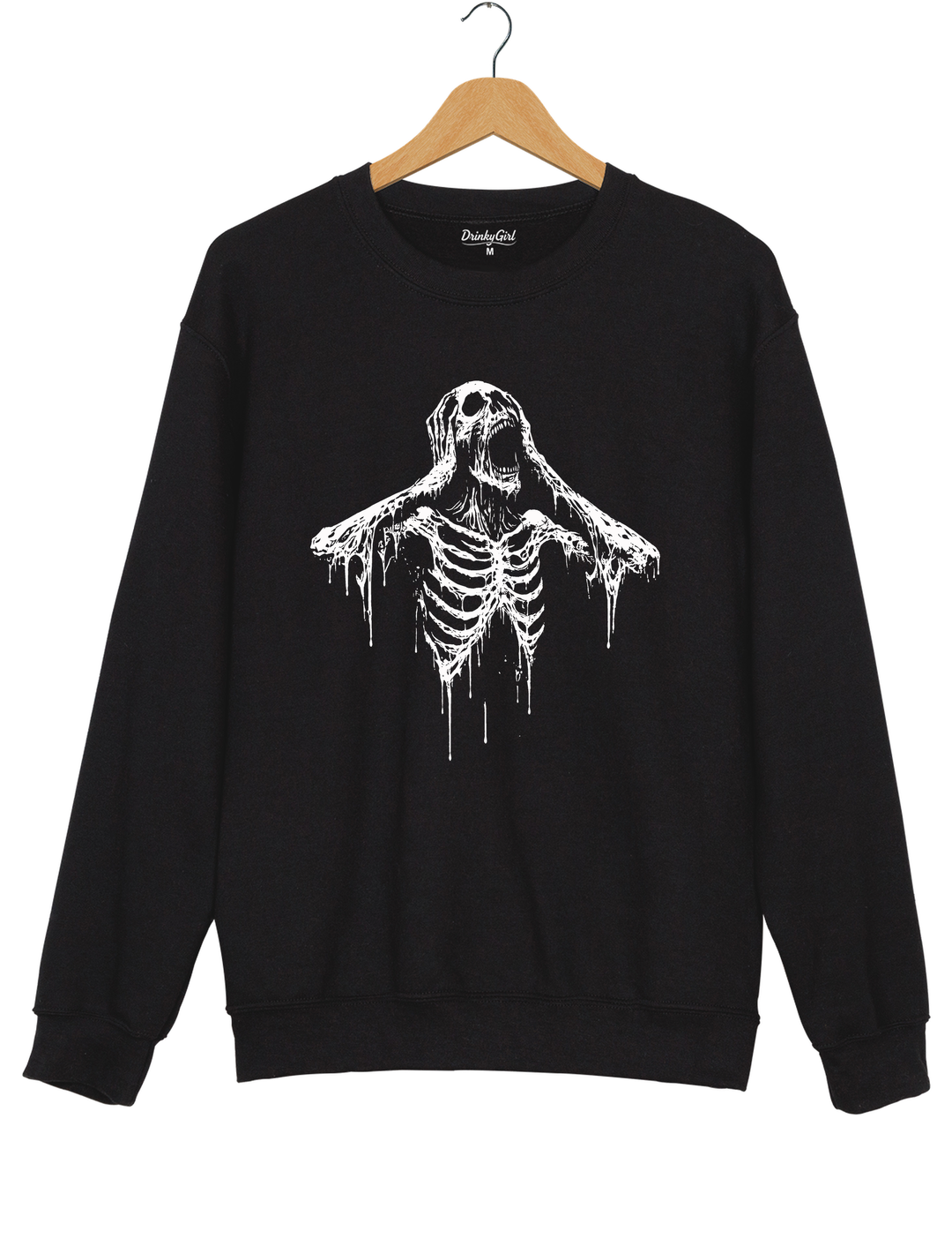 Screaming Skeleton Sweatshirt - Black