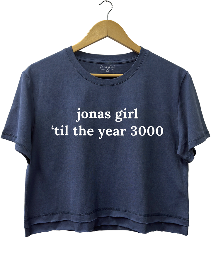 Jonas Girl Til Year 3000 Crop Top - Navy Blue