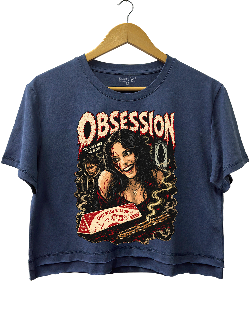 Obsession Nikki Crop Top - Navy Blue