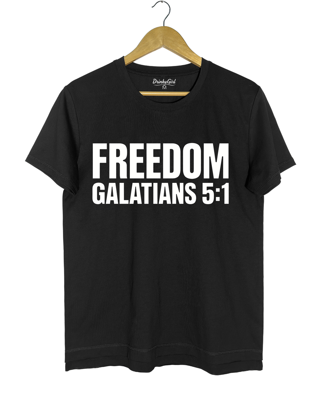 Freedom Galatians 5:1 Tee - Black