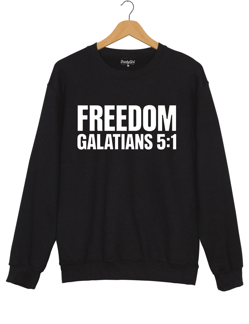 Freedom Galatians 5:1 Sweatshirt - Black