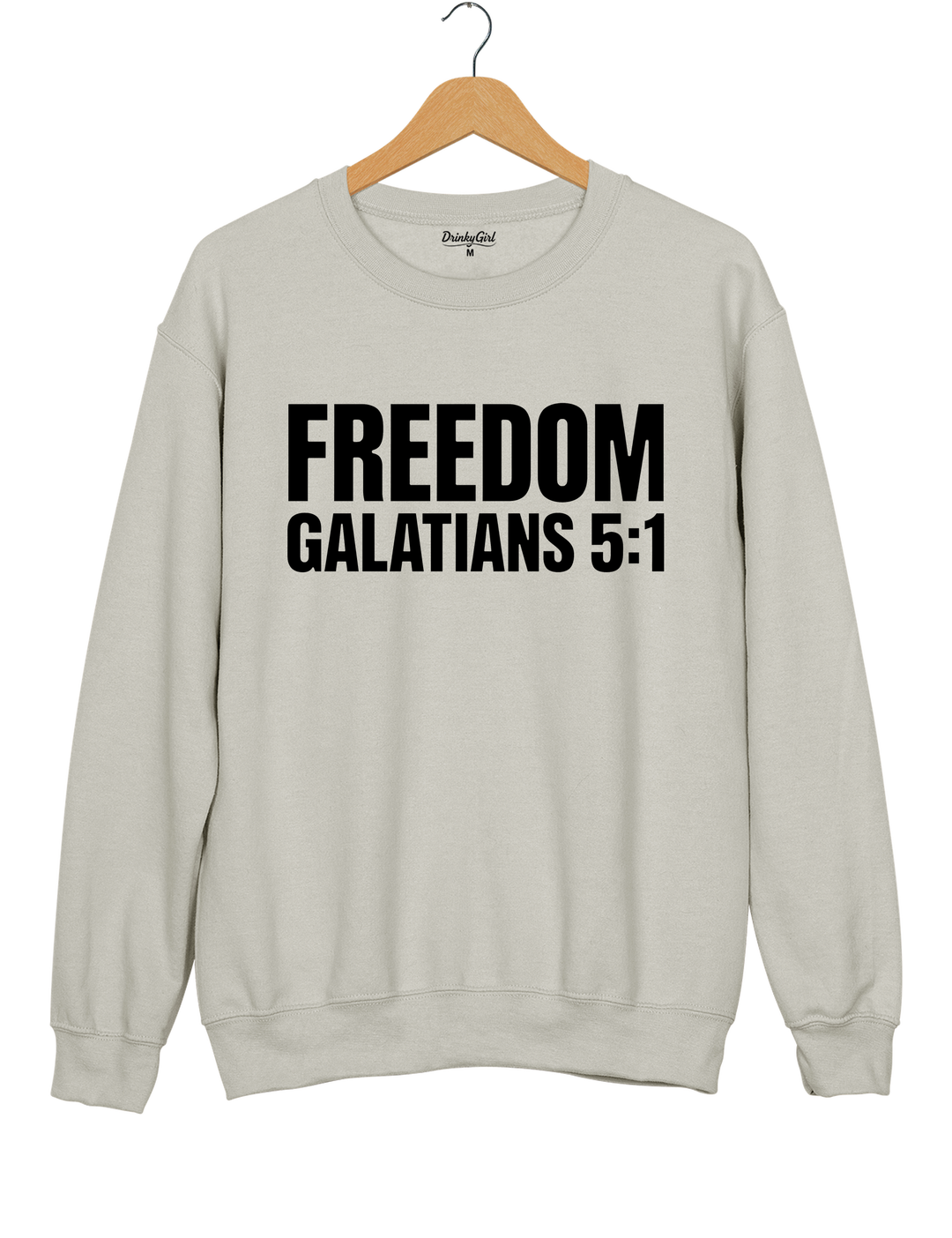Freedom Galatians 5:1 Sweatshirt - Gray