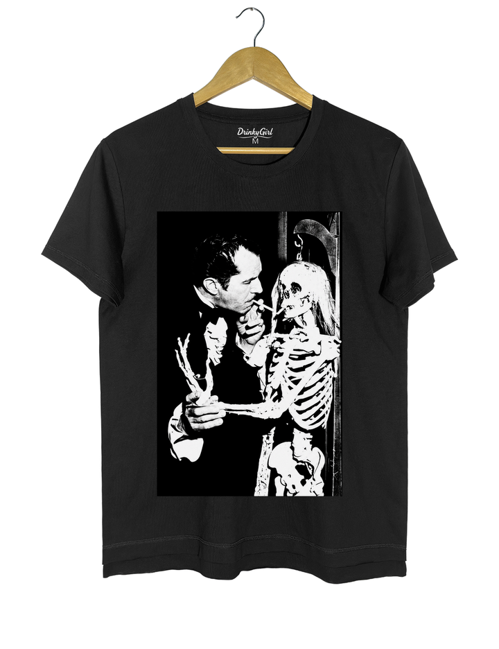 Vincent Price Gothic Classic Skeleton Tee - Black