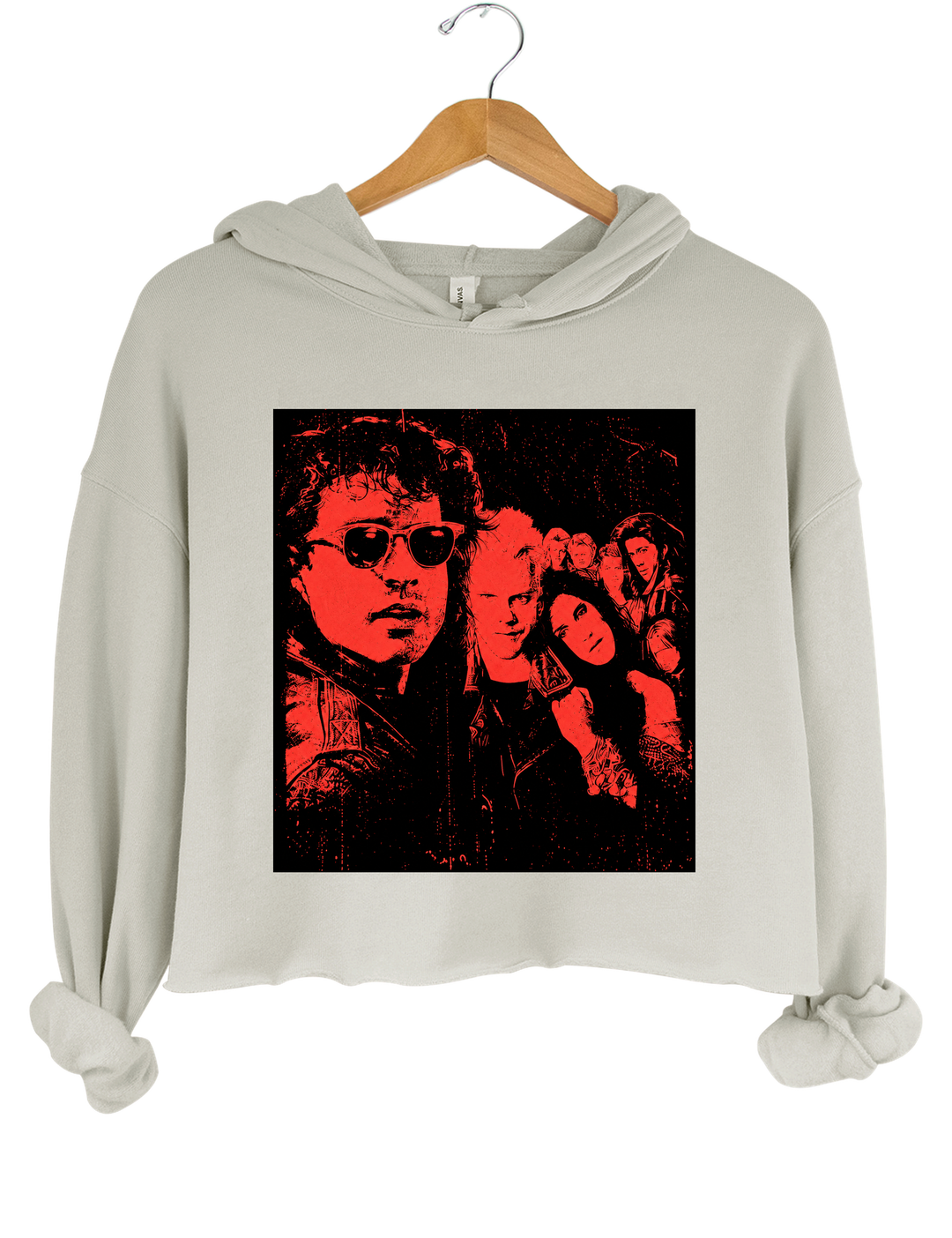 The Lost Boys Crop Hoodie - Gray