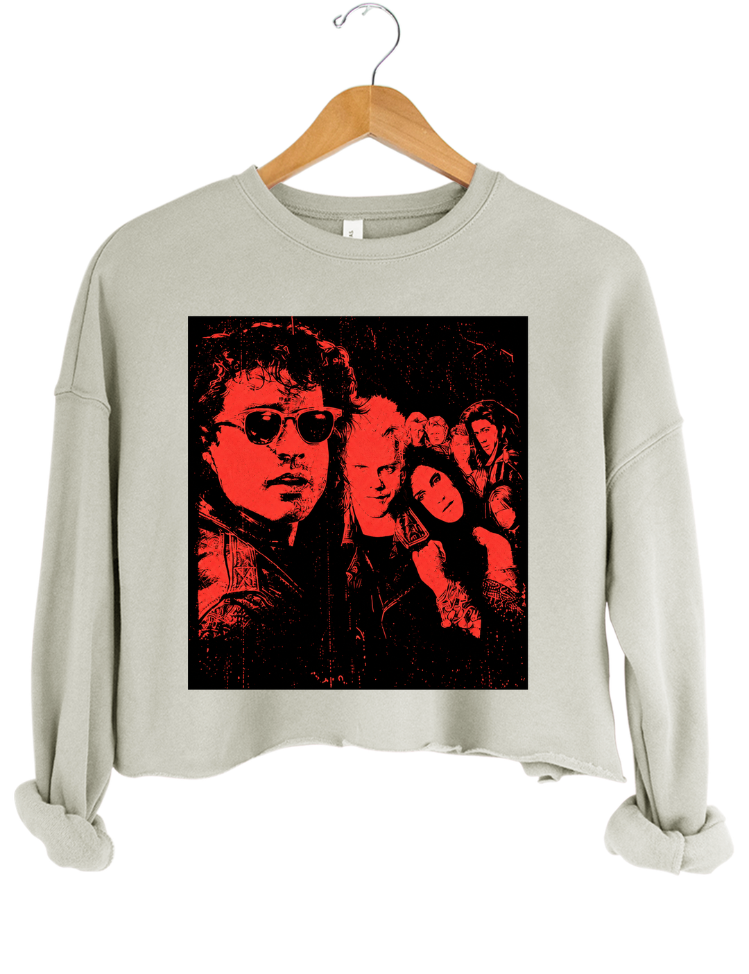 The Lost Boys Crop Sweatshirt - Gray