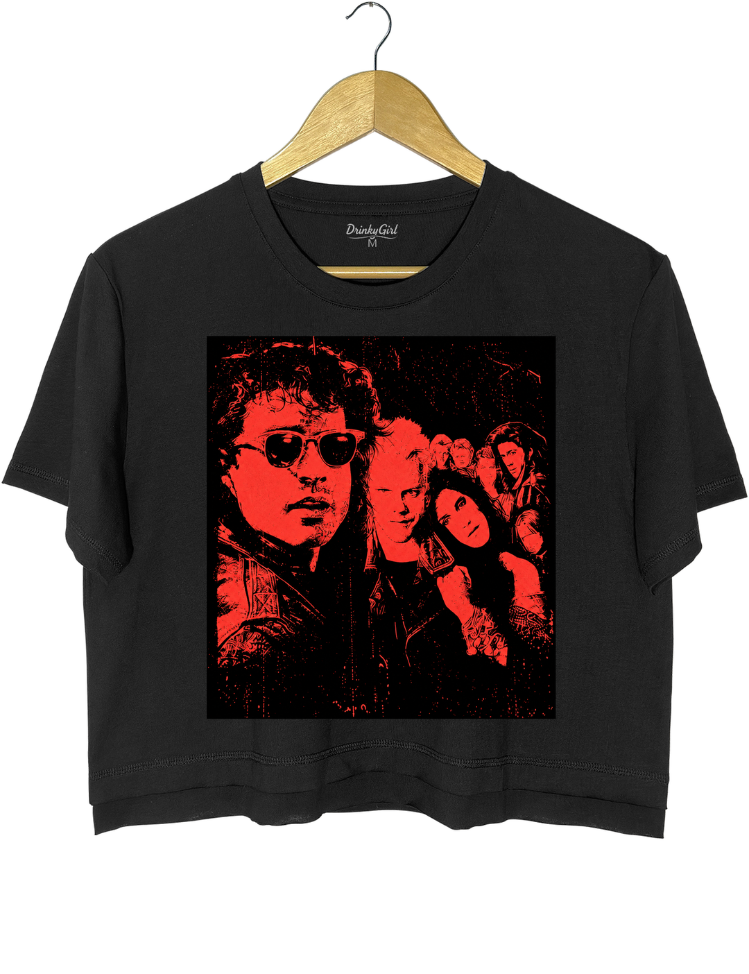 The Lost Boys Crop Top - Black