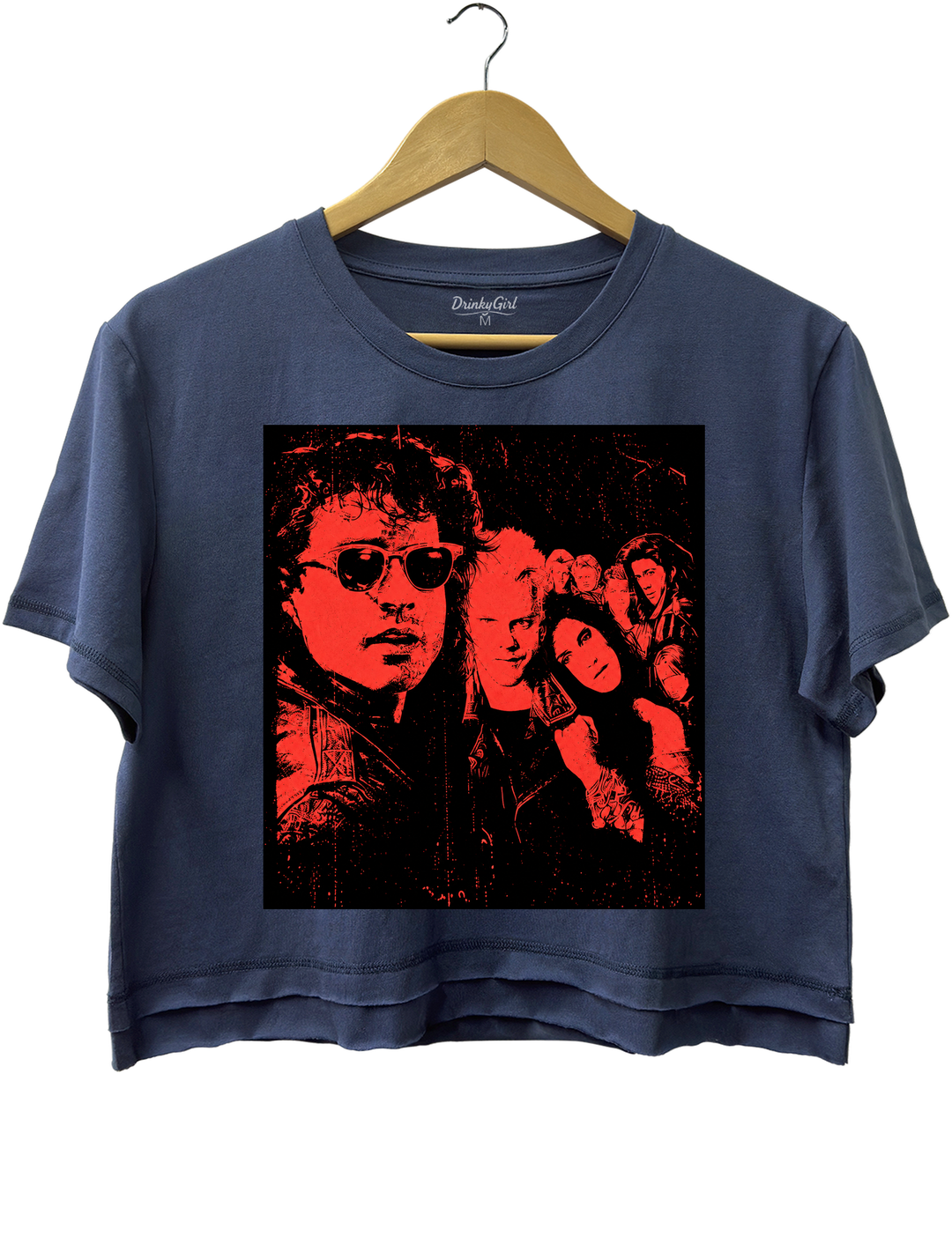The Lost Boys Crop Top - Navy Blue