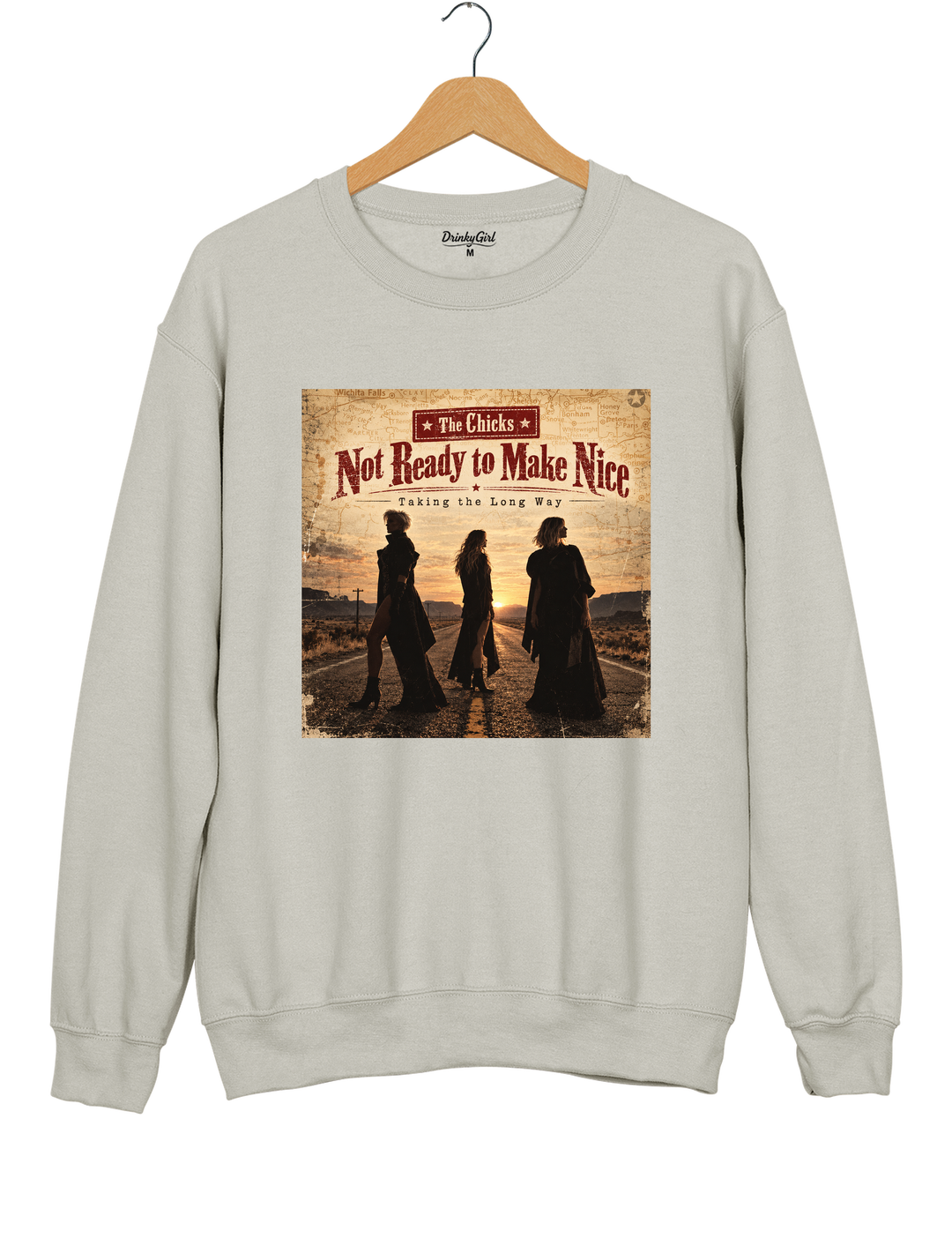 The Chicks Not Ready to Make Nice Taking the Long Way Sweatshirt - Gray