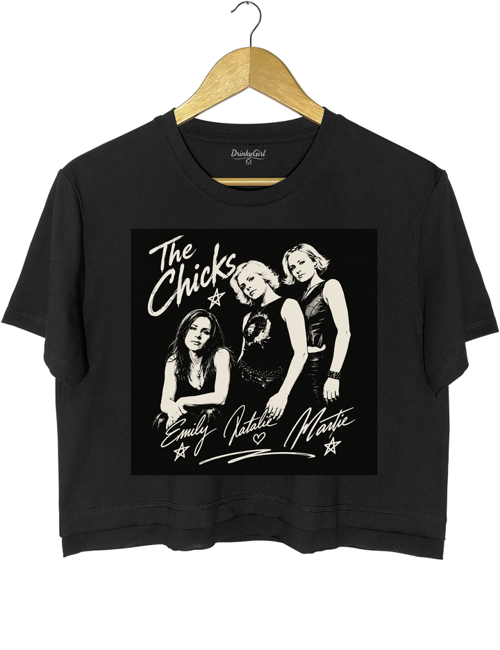 The Chicks Crop Top - Black