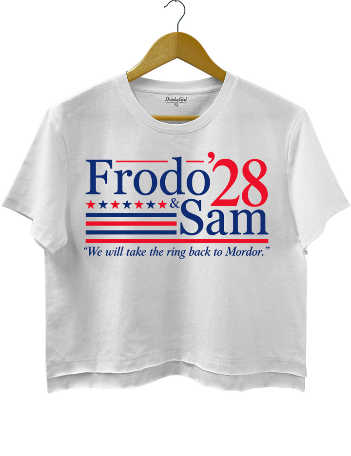 Frodo and Sam 2028 Lord of the Rings Crop Top