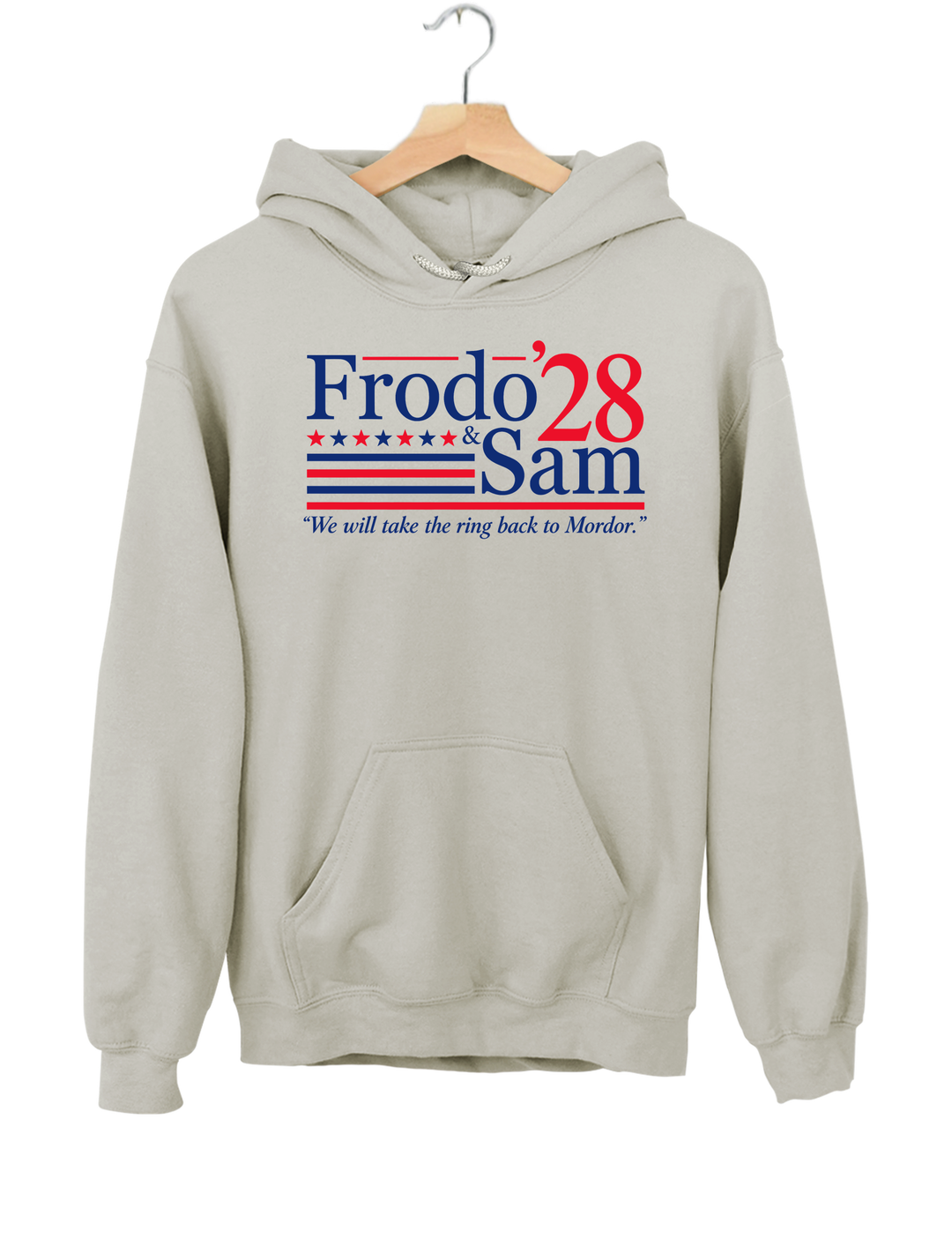Frodo and Sam 2028 Lord of the Rings Hoodie - Gray
