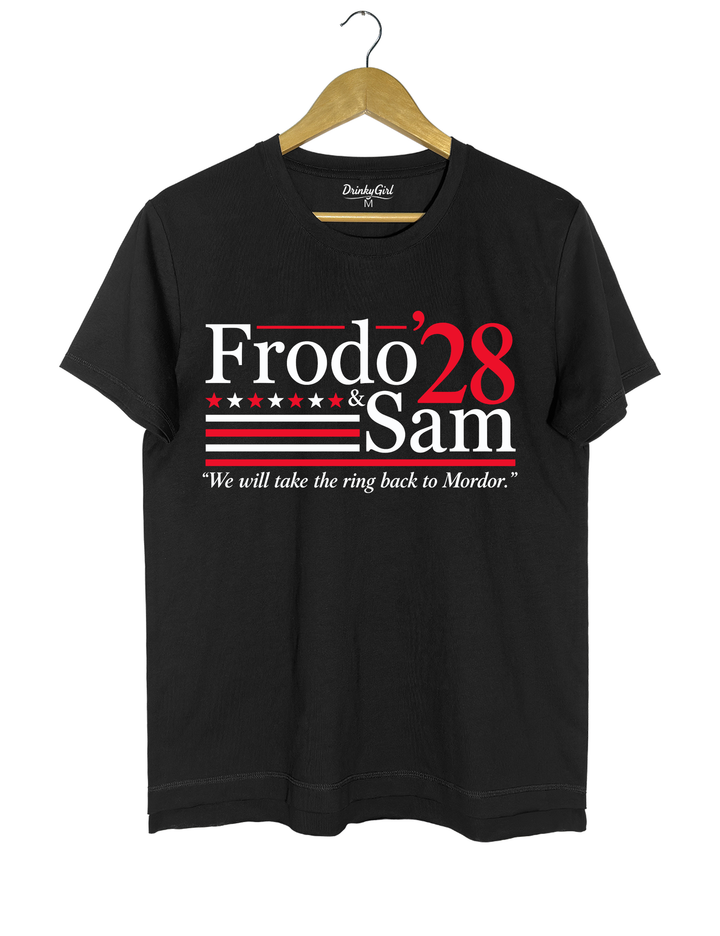 Frodo and Sam 2028 Lord of the Rings Tee - Black