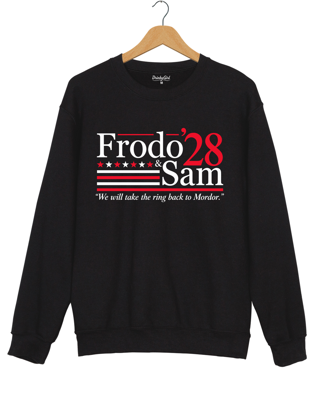 Frodo and Sam 2028 Lord of the Rings Sweatshirt - Black
