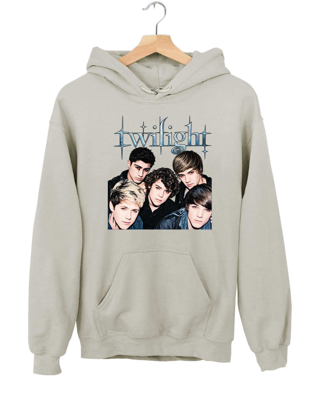 Retro One Direction Twilight Hoodie - Gray