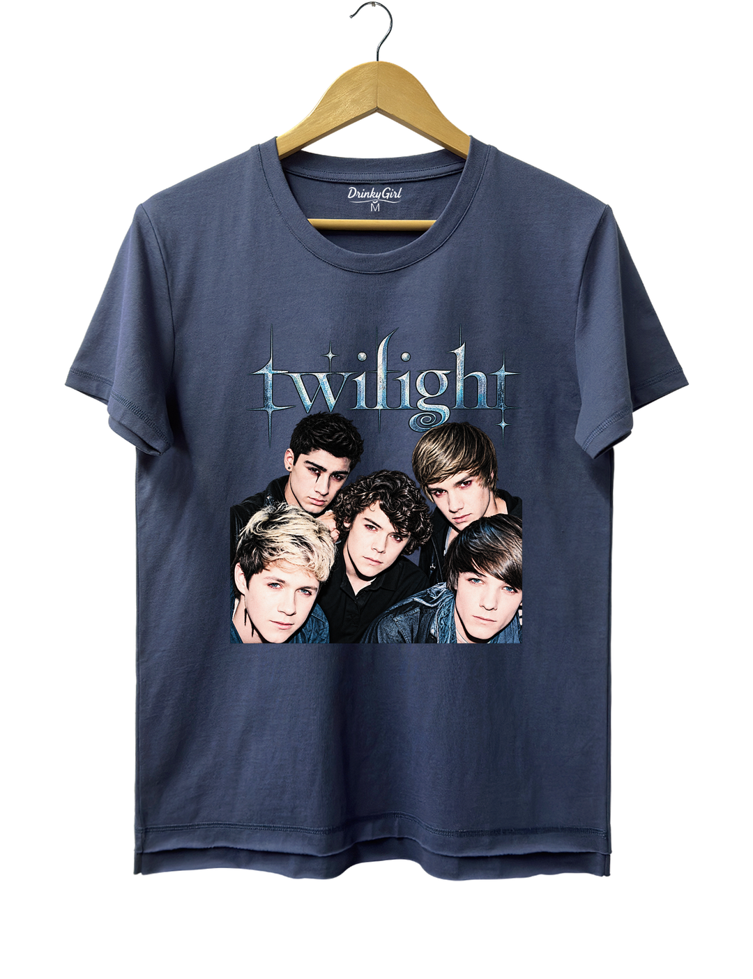 Retro One Direction Twilight Tee - Navy Blue