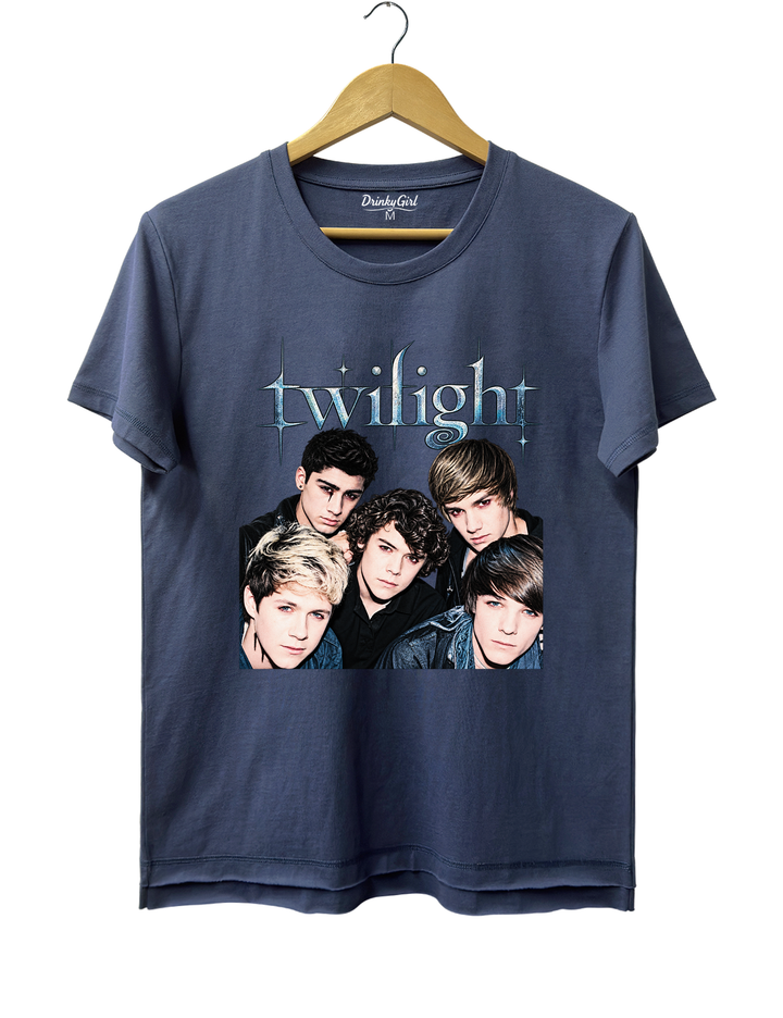 Retro One Direction Twilight Tee - Navy Blue