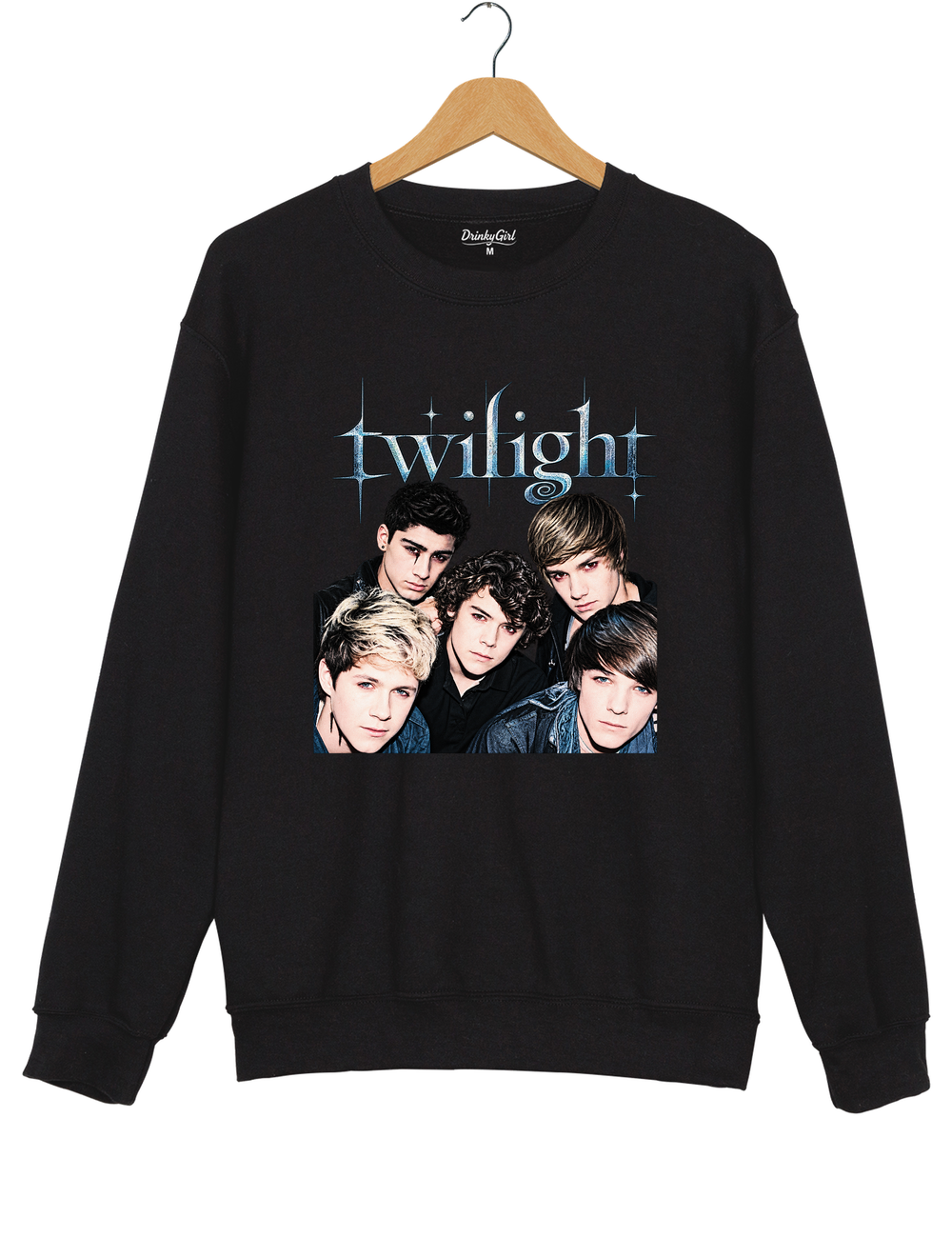 Retro One Direction Twilight Sweatshirt - Black
